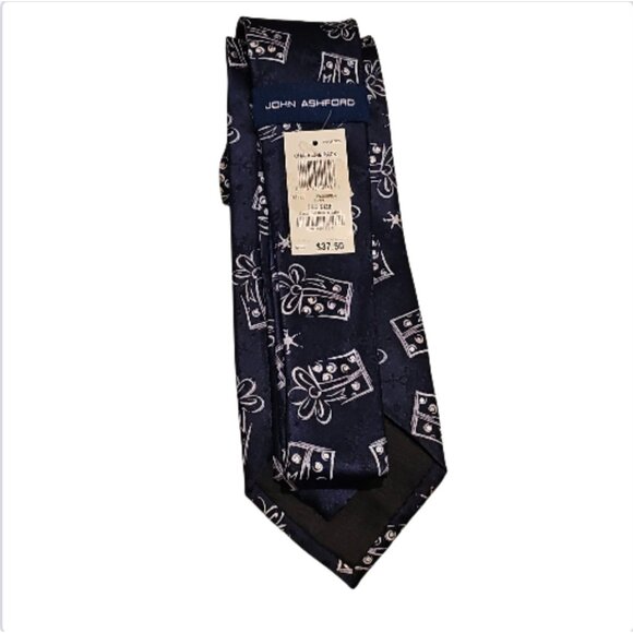 Men’s Christmas Gift Box Pattern Necktie Holiday Novelty Tie - Picture 4 of 4